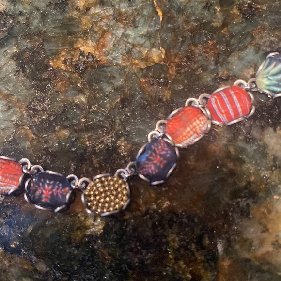 AYALABAR One of a Kind mosaic and beaded necklace🌺 - Picture 6 of 7